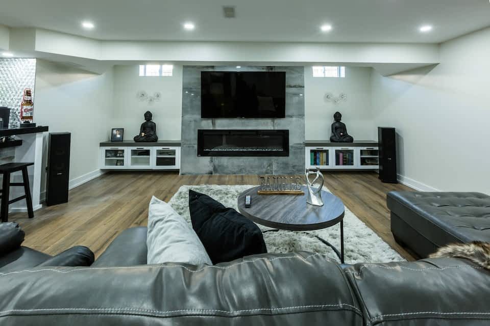 Basement renovation in Brampton - view 1