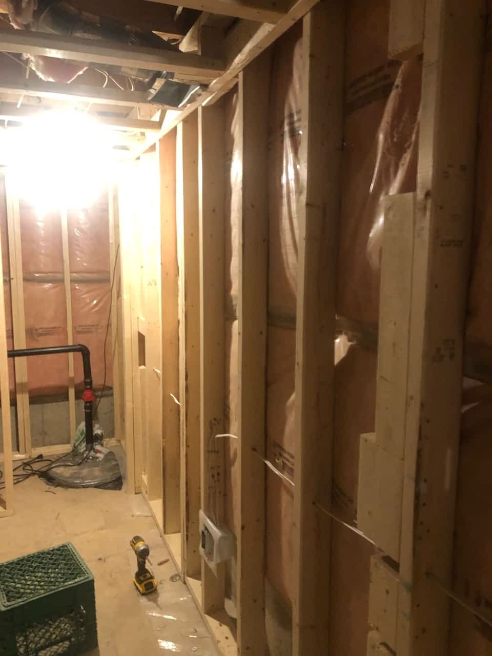 Basement renovation in Mississauga - view 1
