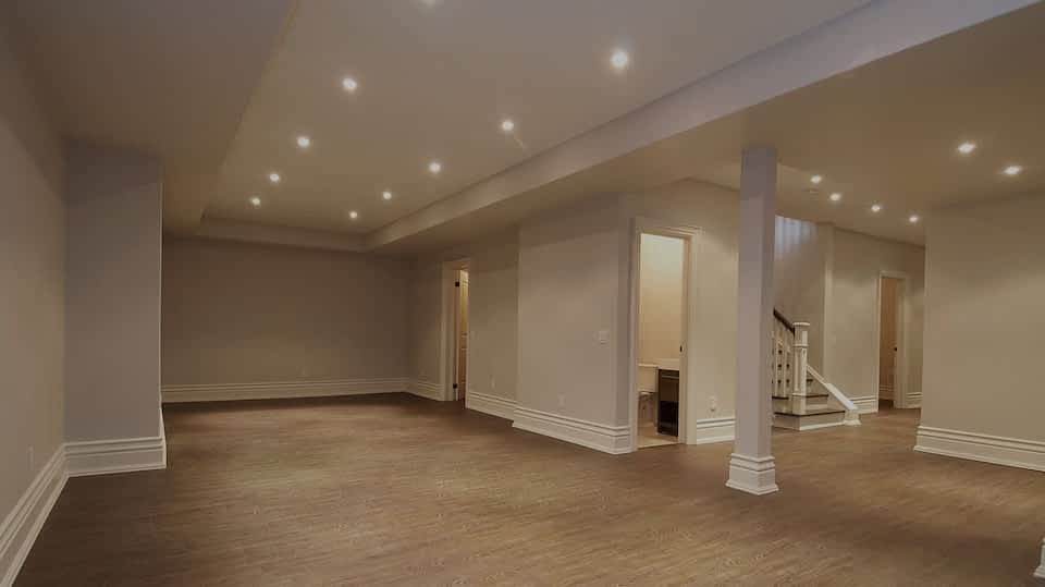 Basement renovation in Mississauga - view 1
